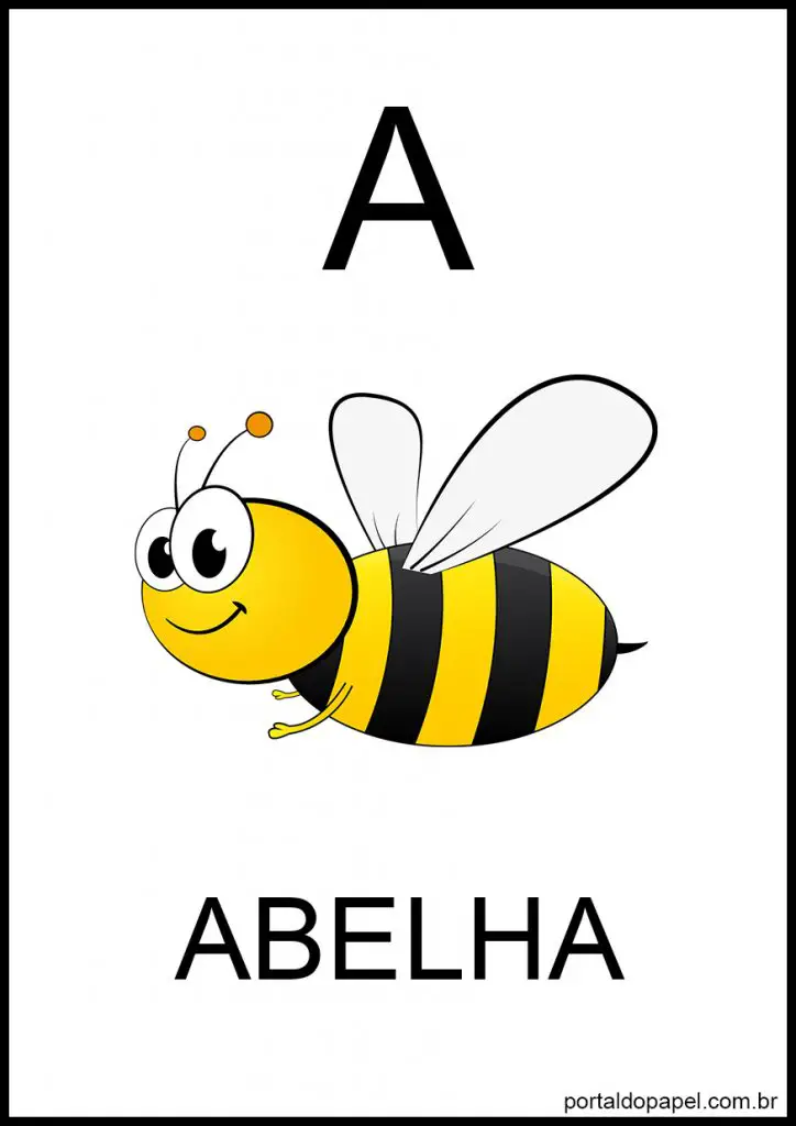 alfabeto ilustrado para imprimir letra a