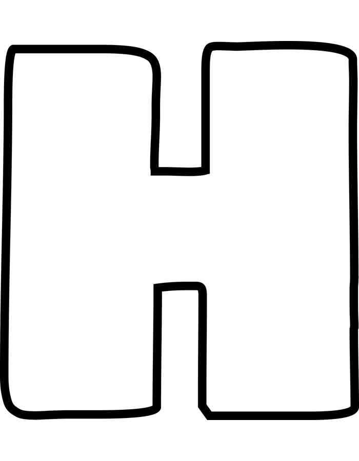 letra h para imprimir maiuscula 8